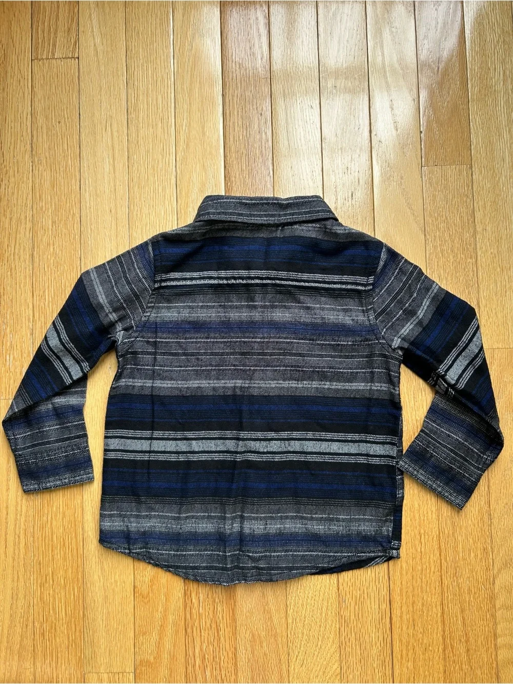 Gymboree Boys 2T Striped Flannel Button Down Shirt NWT Western Fall 100% Cotton